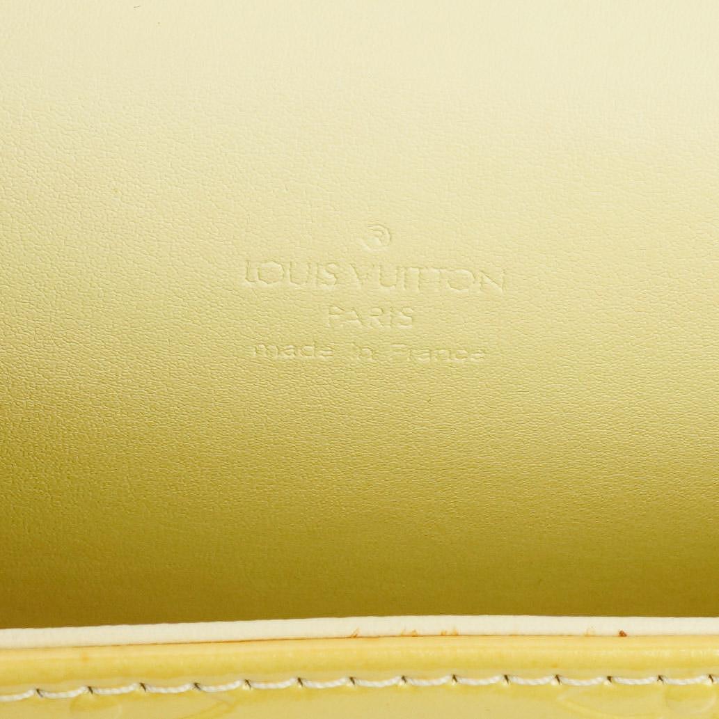 Louis Vuitton Spring Street Top Handle Bag aus gelbem Monogram Vernis