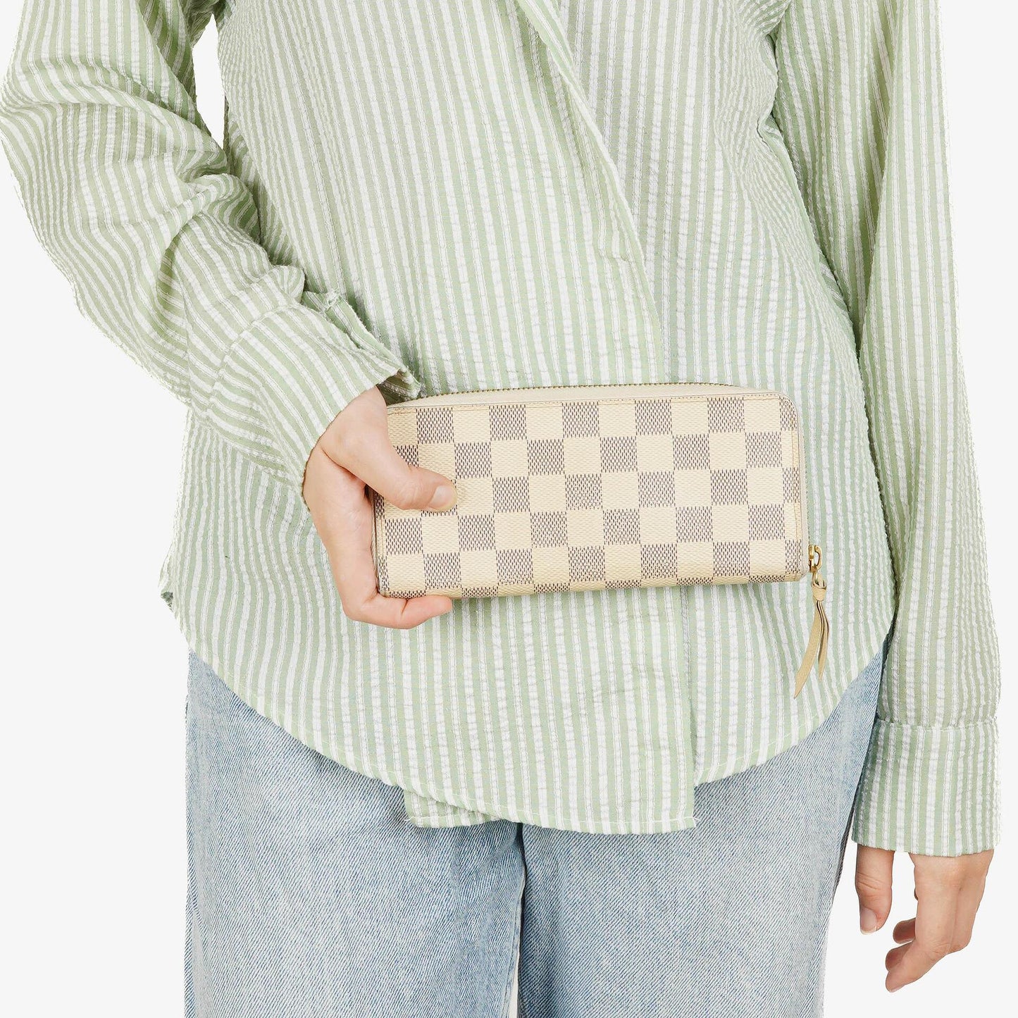 Louis Vuitton Zippy Damier Azur Geldbörse