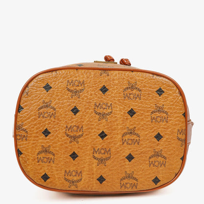 MCM Visetos Beuteltasche in Cognac