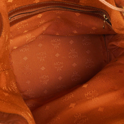 MCM Visetos Beuteltasche in Cognac