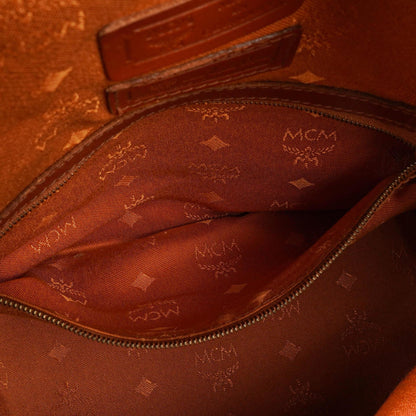 MCM Visetos Beuteltasche in Cognac