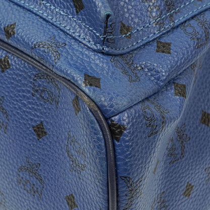 MCM Visetos Stark M Medium Rucksack in Blau mit Nieten