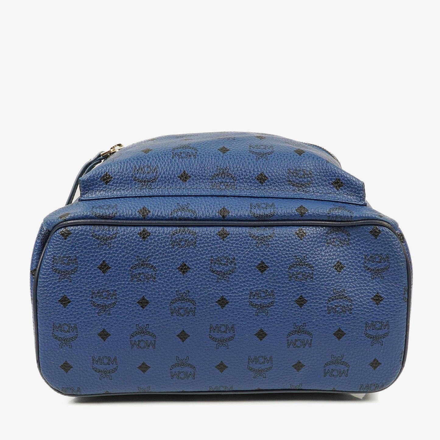 MCM Visetos Stark M Medium Rucksack in Blau mit Nieten