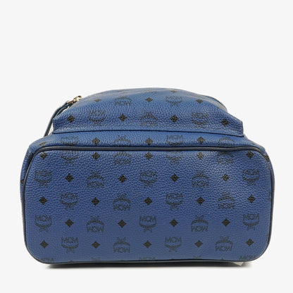 MCM Visetos Stark M Medium Rucksack in Blau mit Nieten