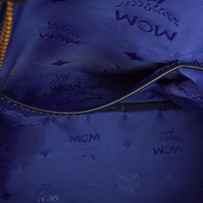 MCM Visetos Stark M Medium Rucksack in Blau mit Nieten