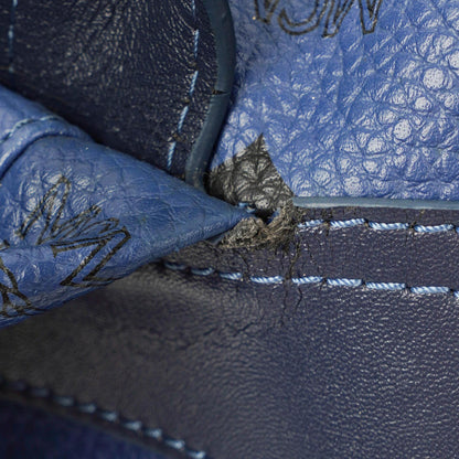 MCM Visetos Stark M Medium Rucksack in Blau mit Nieten