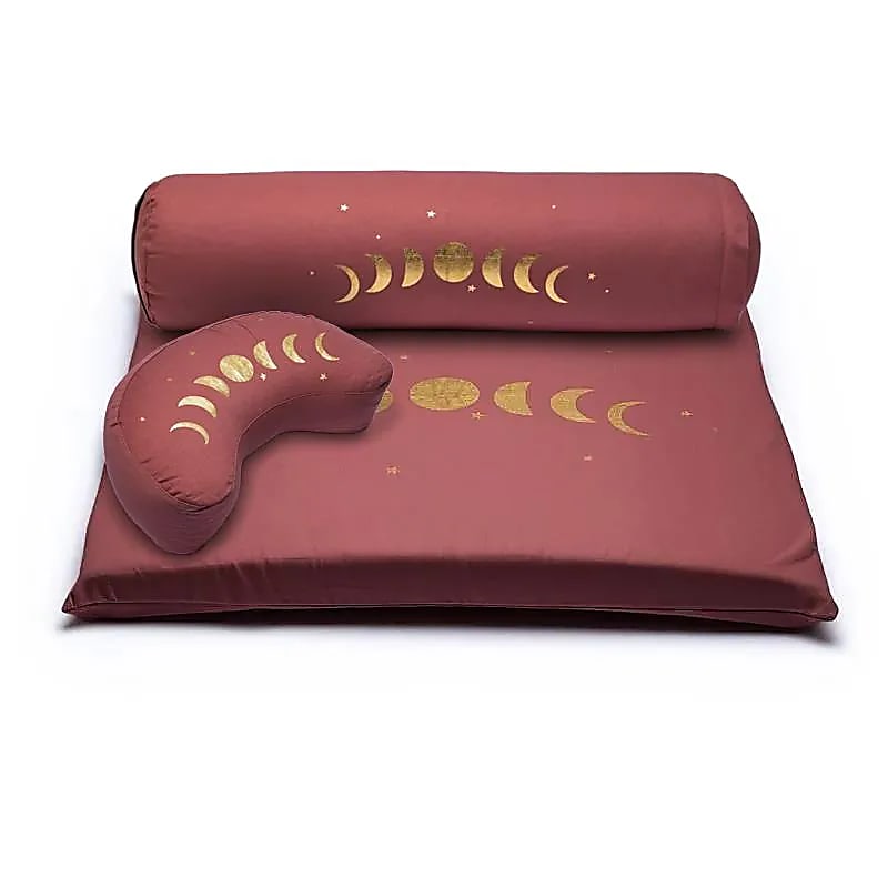Meditation SET 4 Mondphasen Bio - Baumwolle (OCS) - 65x65cm; 3547g - Laminimas e.K