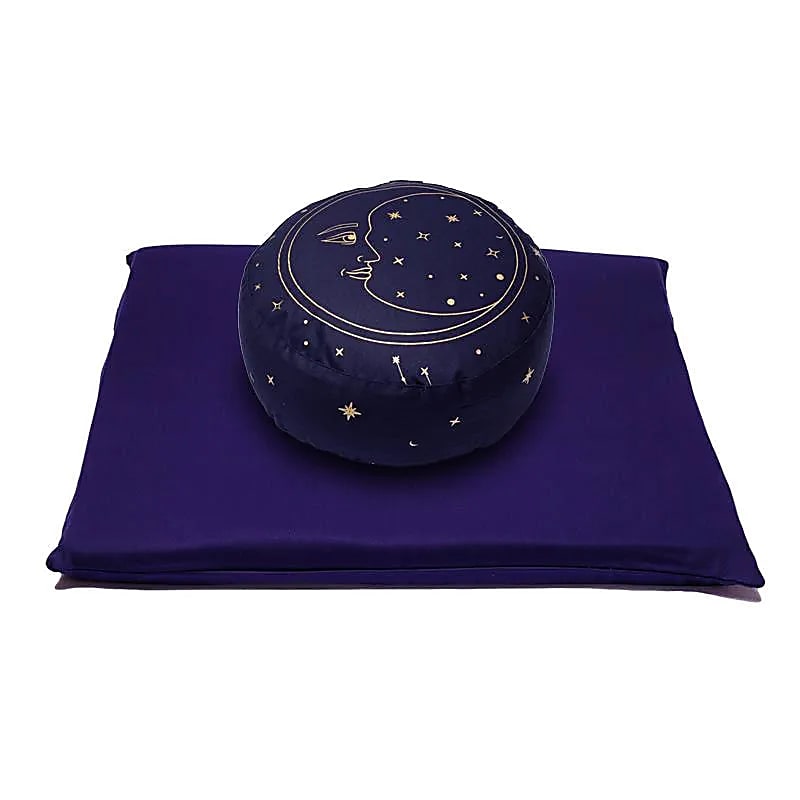 Meditation SET Mond Bio - Baumwolle (OCS) - 65x65cm; 2339g - Laminimas e.K