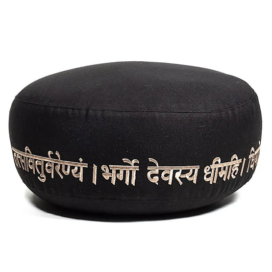 Meditationskissen Gayatri Mantra Baumwolle BIO (OCS) - 33x17 cm; ±2300 g - Laminimas e.K