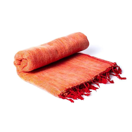 Meditationsschal orange - 120x240cm - Laminimas e.K