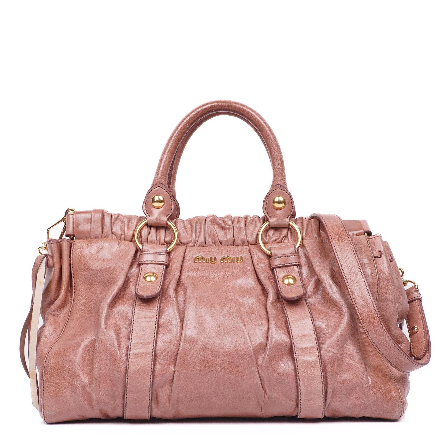 Miu Miu Vitello Shine Satchel Tasche