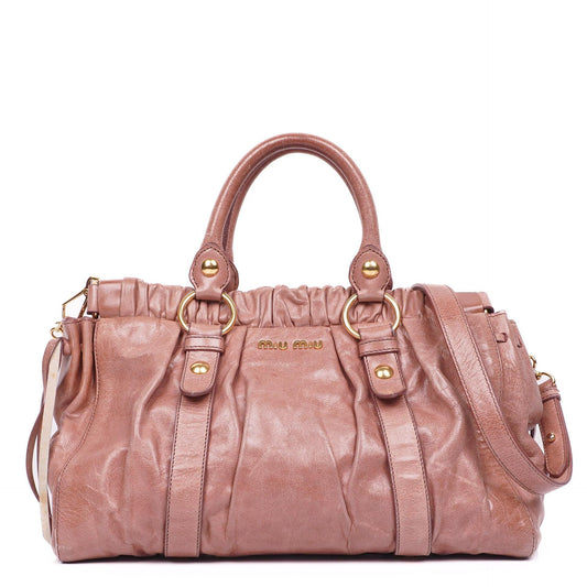 Miu Miu Vitello Shine Satchel Tasche