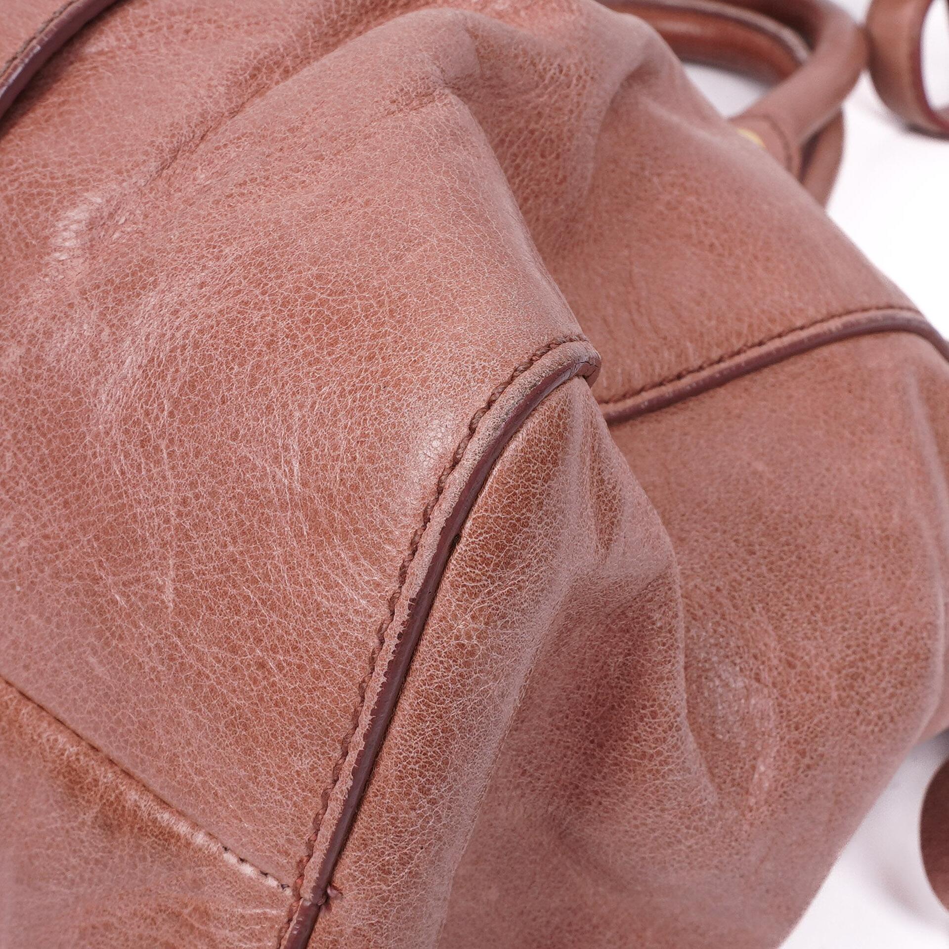 Miu Miu Vitello Shine Satchel Tasche