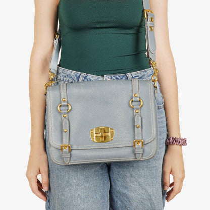 Miu Miu Cervo Pattina Pervinca Schultertasche