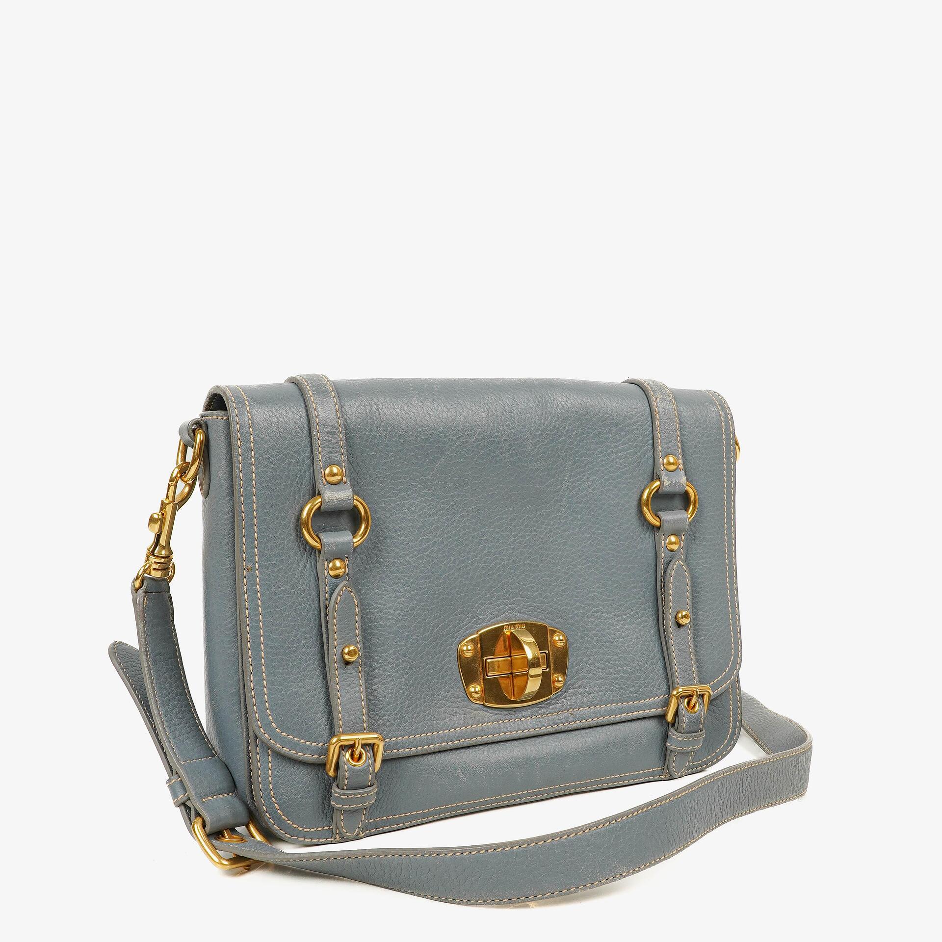 Miu Miu Cervo Pattina Pervinca Schultertasche