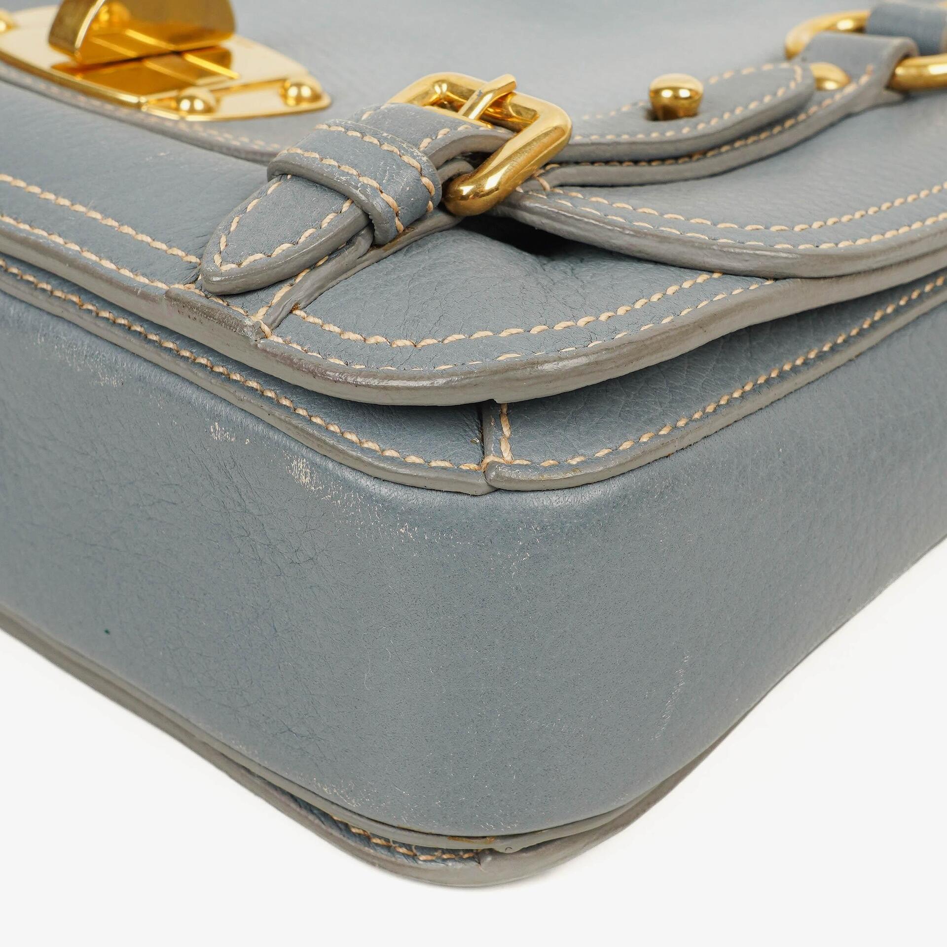 Miu Miu Cervo Pattina Pervinca Schultertasche