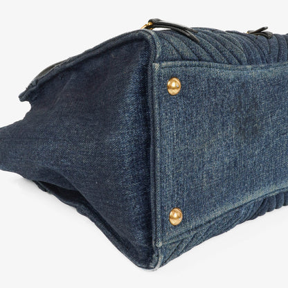 Miu Miu Denim Biker Avio Handtasche