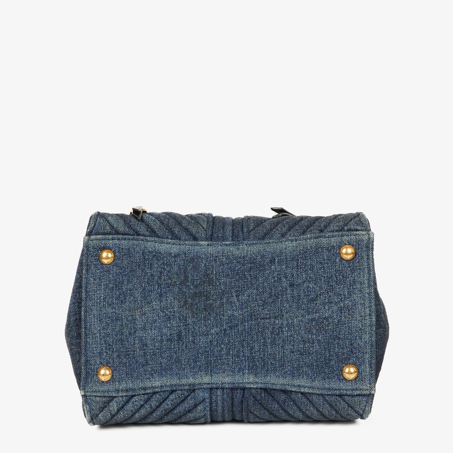 Miu Miu Denim Biker Avio Handtasche