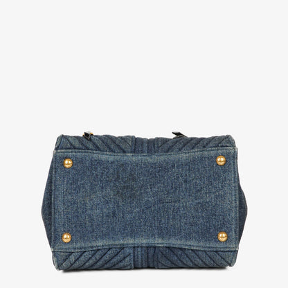 Miu Miu Denim Biker Avio Handtasche