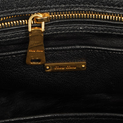 Miu Miu Denim Biker Avio Handtasche