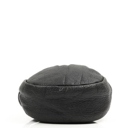 Miu Miu Kordelzug Schwarzes Nero Leder Portemonnaie Portafoglio