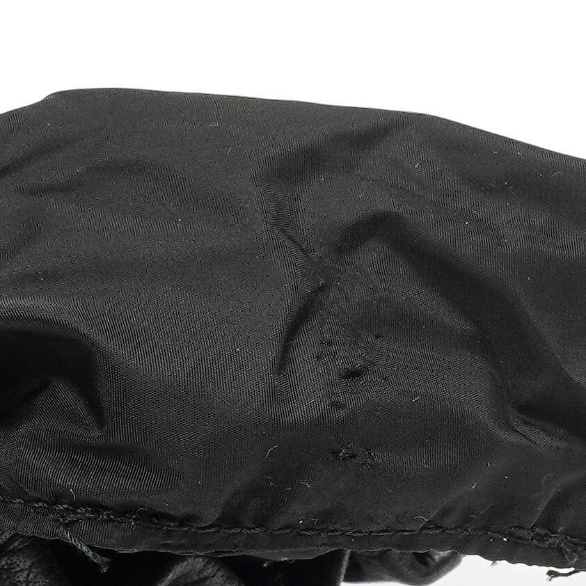 Miu Miu Kordelzug Schwarzes Nero Leder Portemonnaie Portafoglio