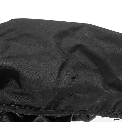 Miu Miu Kordelzug Schwarzes Nero Leder Portemonnaie Portafoglio