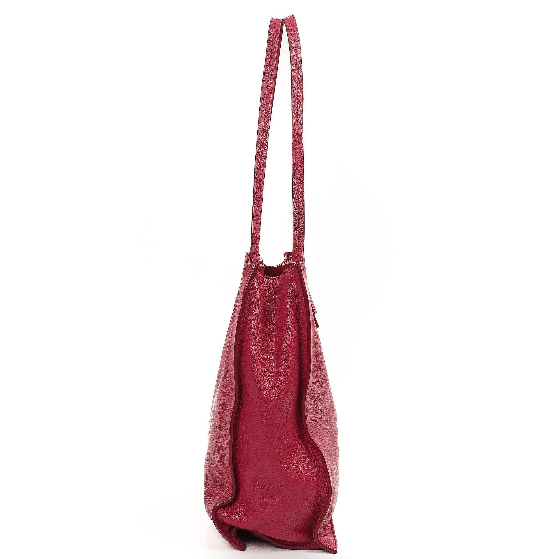 Miu Miu Peonia Tote Tasche aus Madras-Ziegenleder