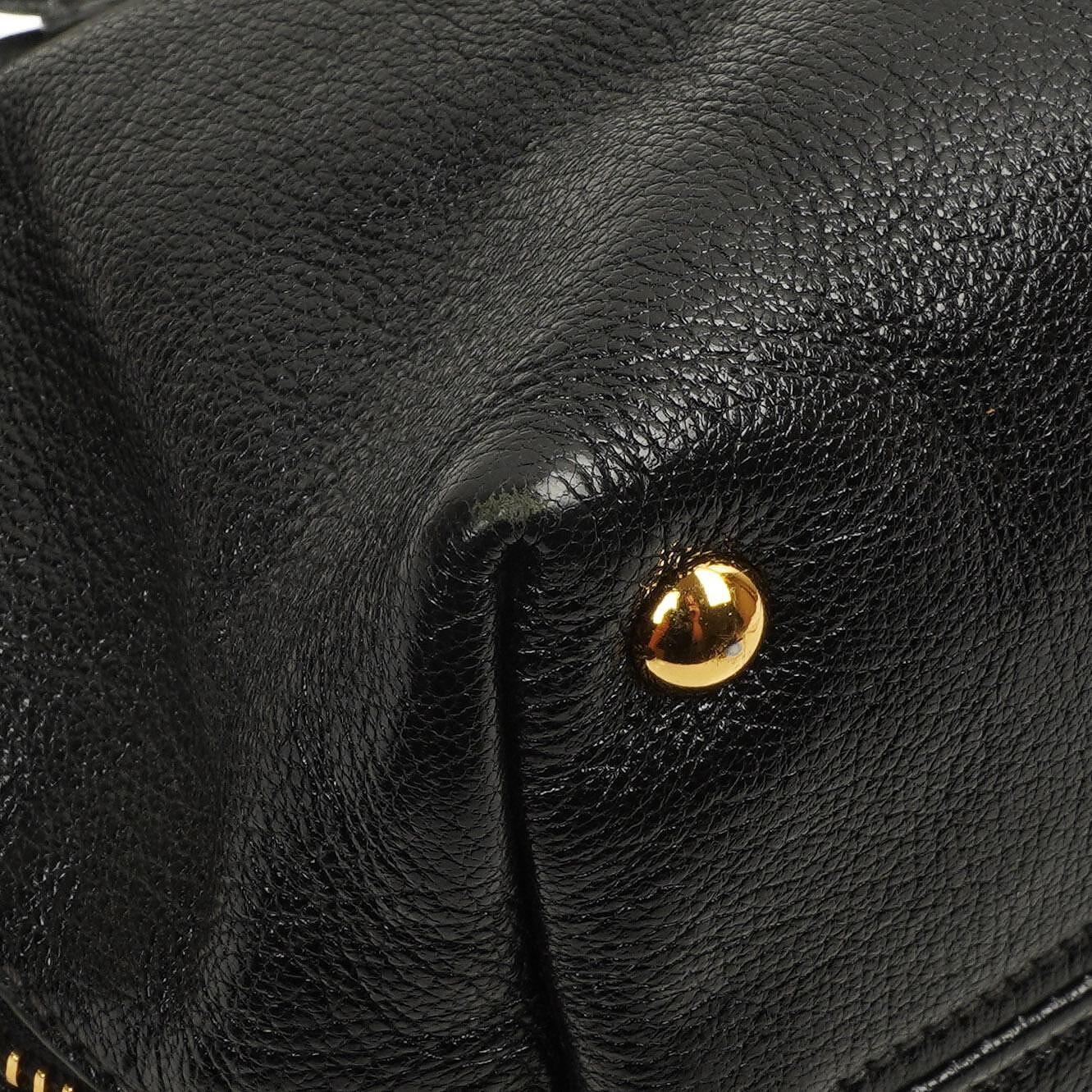 Miu Miu Madras Ziegenleder Convertible Tote Bag Nero Schwarz mit Reißverschluss