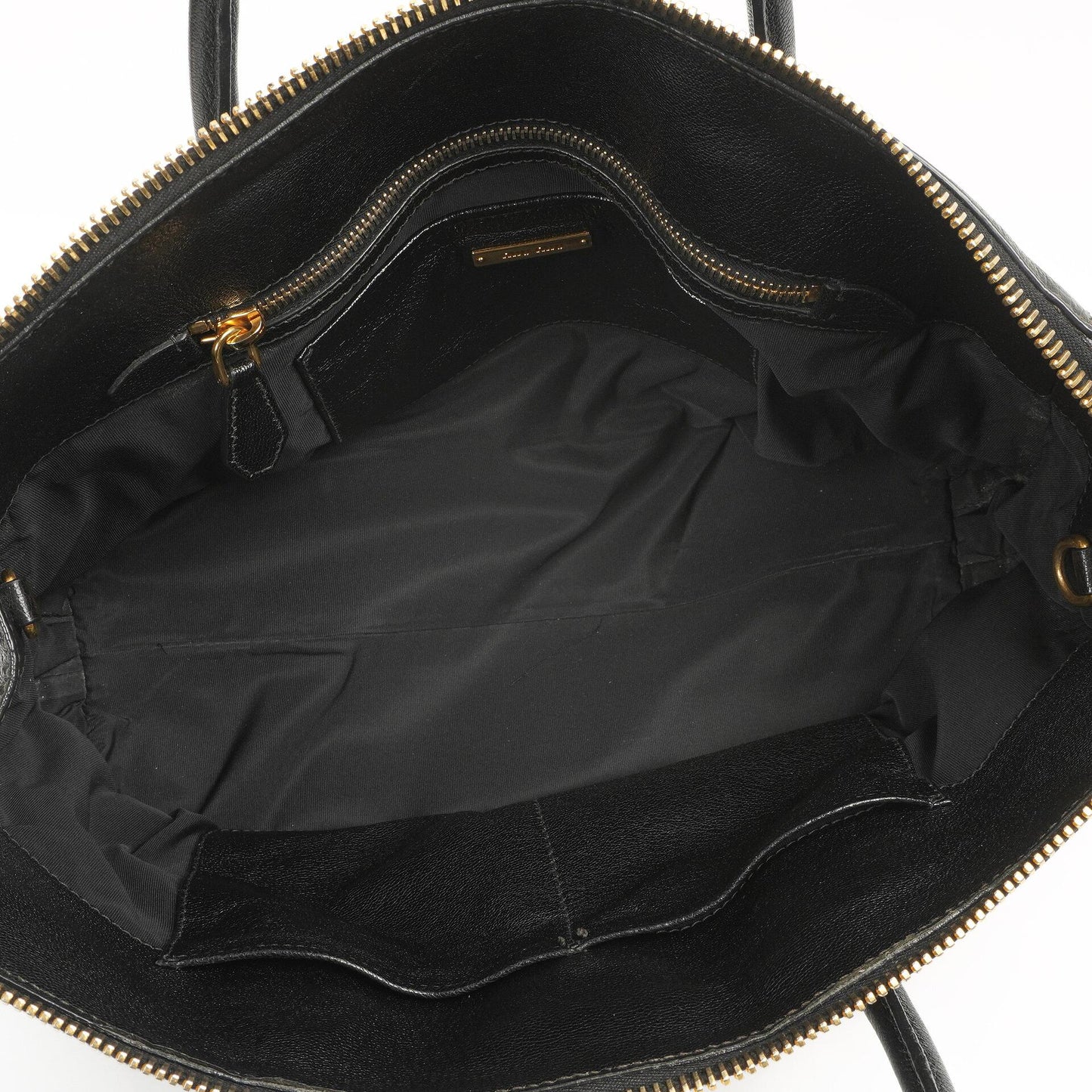 Miu Miu Madras Ziegenleder Convertible Tote Bag Nero Schwarz mit Reißverschluss