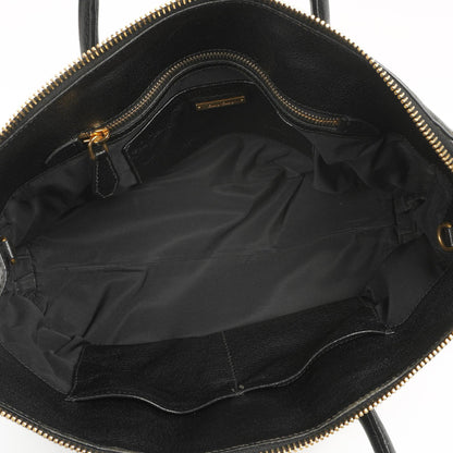 Miu Miu Madras Ziegenleder Convertible Tote Bag Nero Schwarz mit Reißverschluss