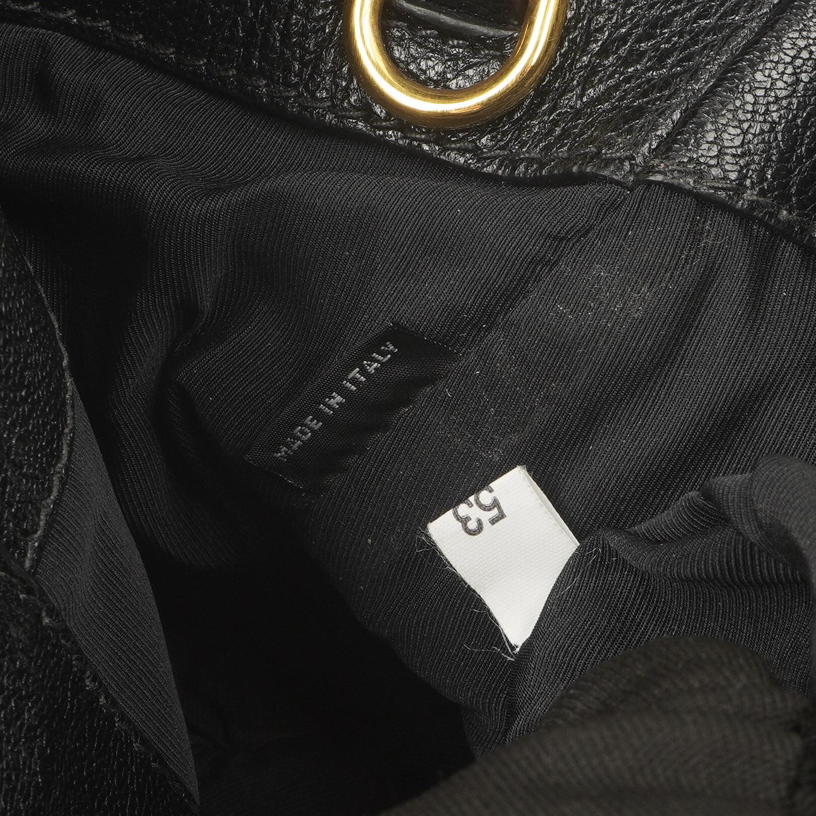 Miu Miu Madras Ziegenleder Convertible Tote Bag Nero Schwarz mit Reißverschluss