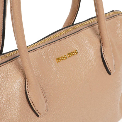 Miu Miu Madras Ziegenleder Reißverschluss Pink Umhängetasche