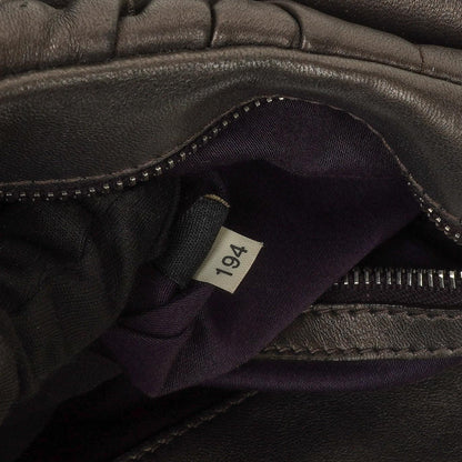 Miu Miu Matelassé Tote aus Grafit Mordoré Metallic Nappa-Leder