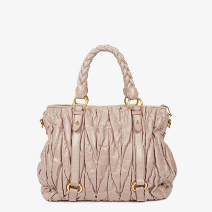 Miu Miu Matelassé Tote Tasche aus Leder