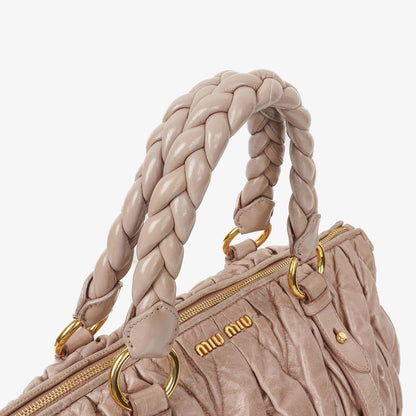 Miu Miu Matelassé Tote Tasche aus Leder