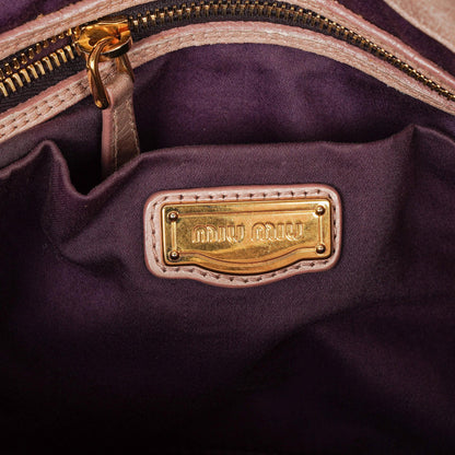 Miu Miu Matelassé Tote Tasche aus Leder
