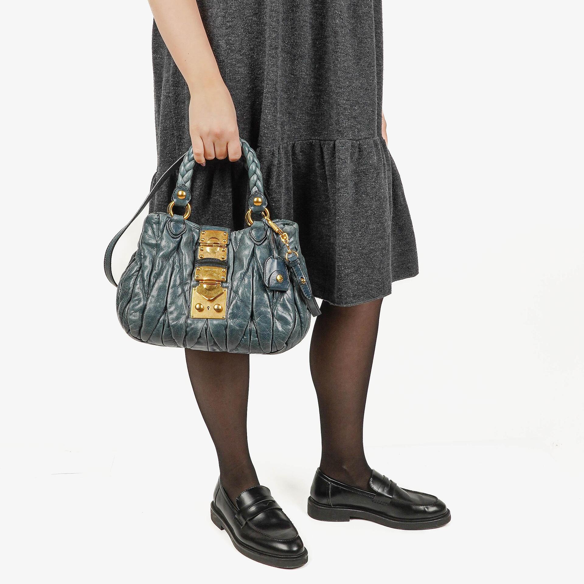 Miu Miu Tote Bag aus Matelassé-Leder