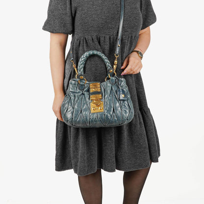 Miu Miu Tote Bag aus Matelassé-Leder