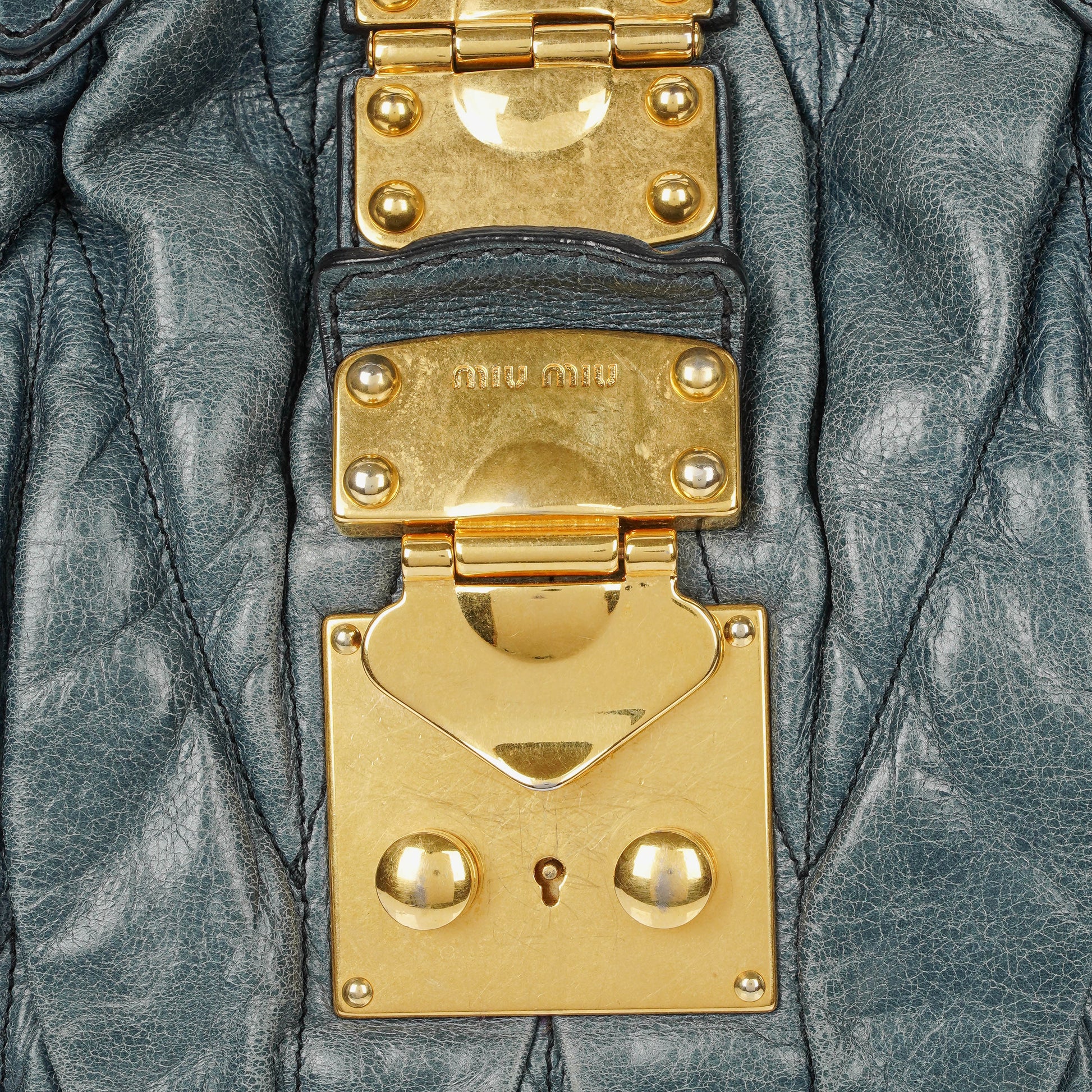 Miu Miu Tote Bag aus Matelassé-Leder
