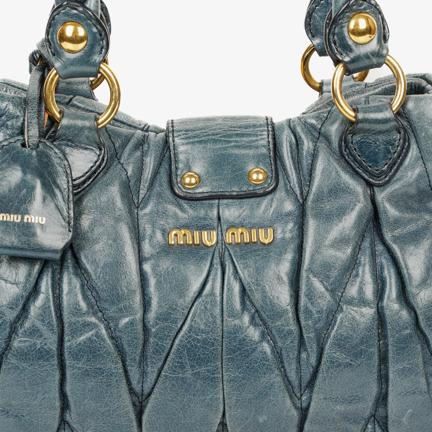 Miu Miu Tote Bag aus Matelassé-Leder