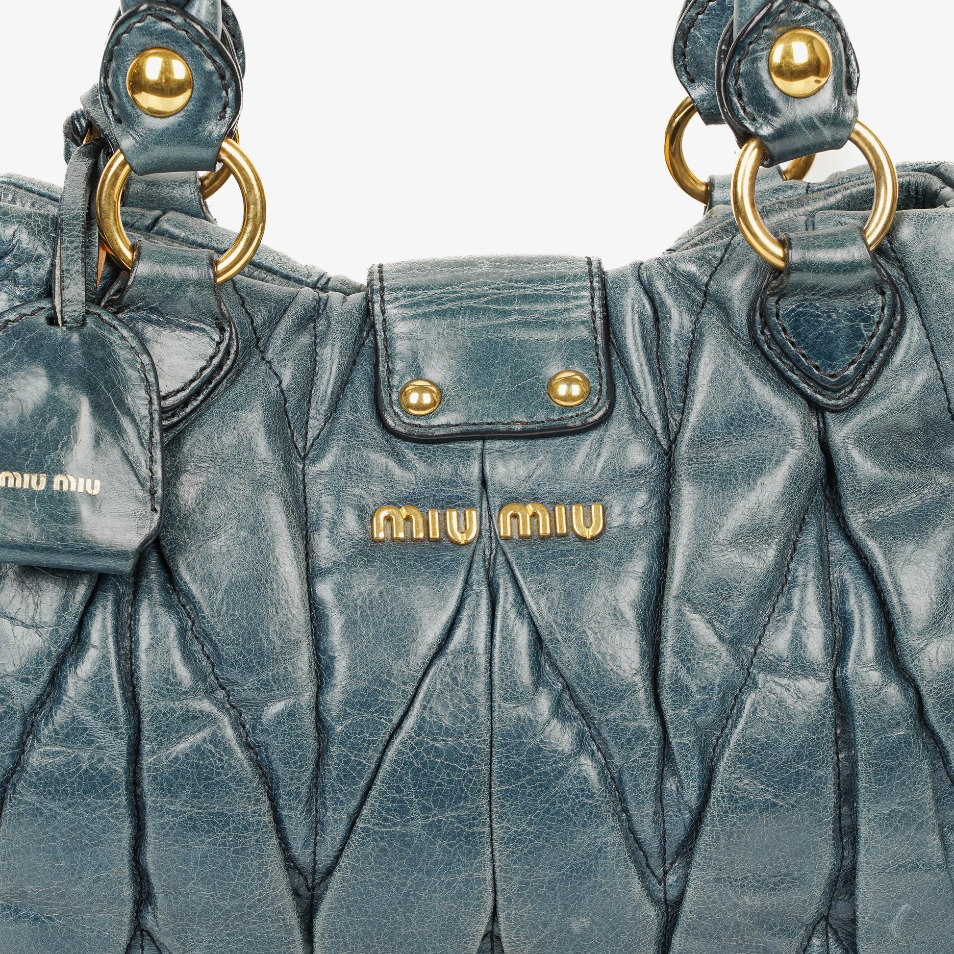 Miu Miu Tote Bag aus Matelassé-Leder