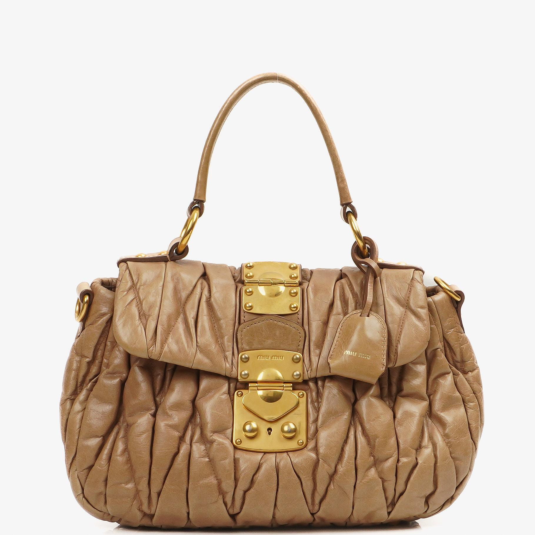 Miu Miu Matelasse Lux Cammeo Satchel Tasche