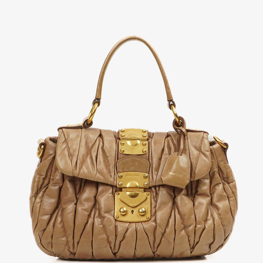Miu Miu Matelasse Lux Cammeo Satchel Tasche