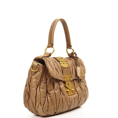 Miu Miu Matelasse Lux Cammeo Satchel Tasche