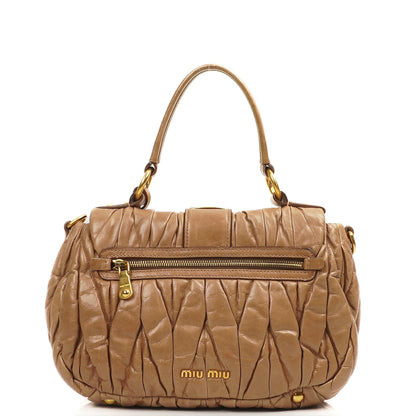 Miu Miu Matelasse Lux Cammeo Satchel Tasche