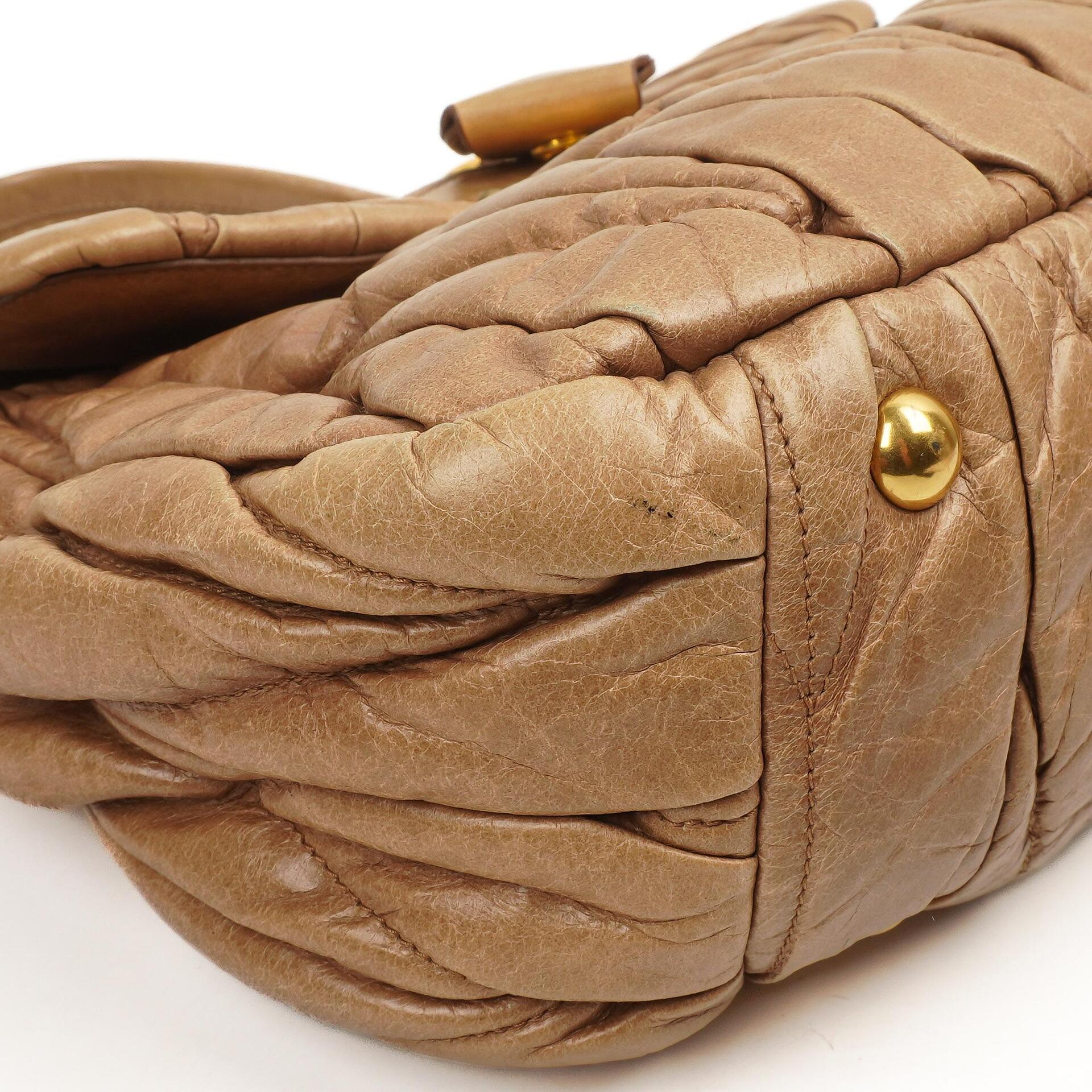 Miu Miu Matelasse Lux Cammeo Satchel Tasche