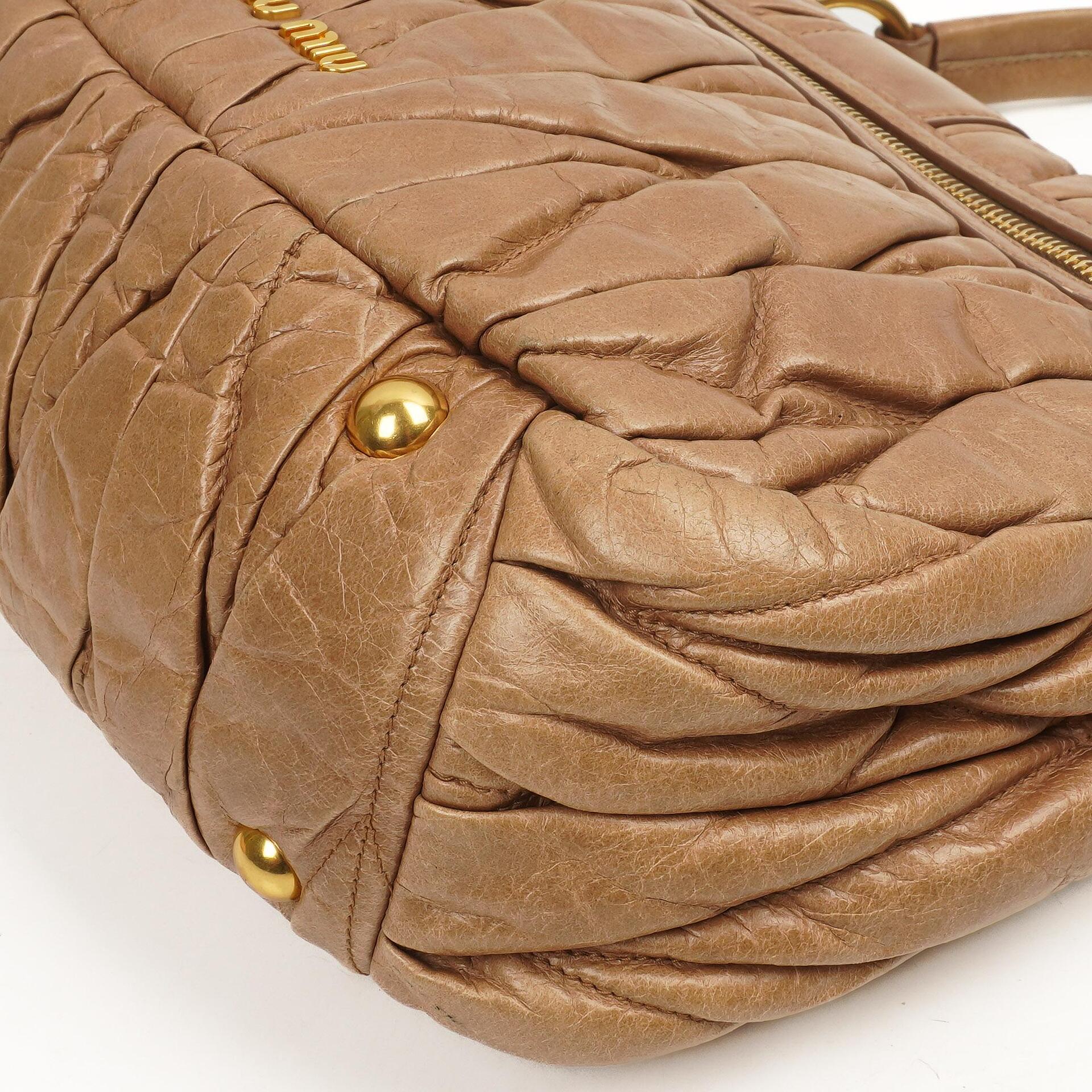 Miu Miu Matelasse Lux Cammeo Satchel Tasche