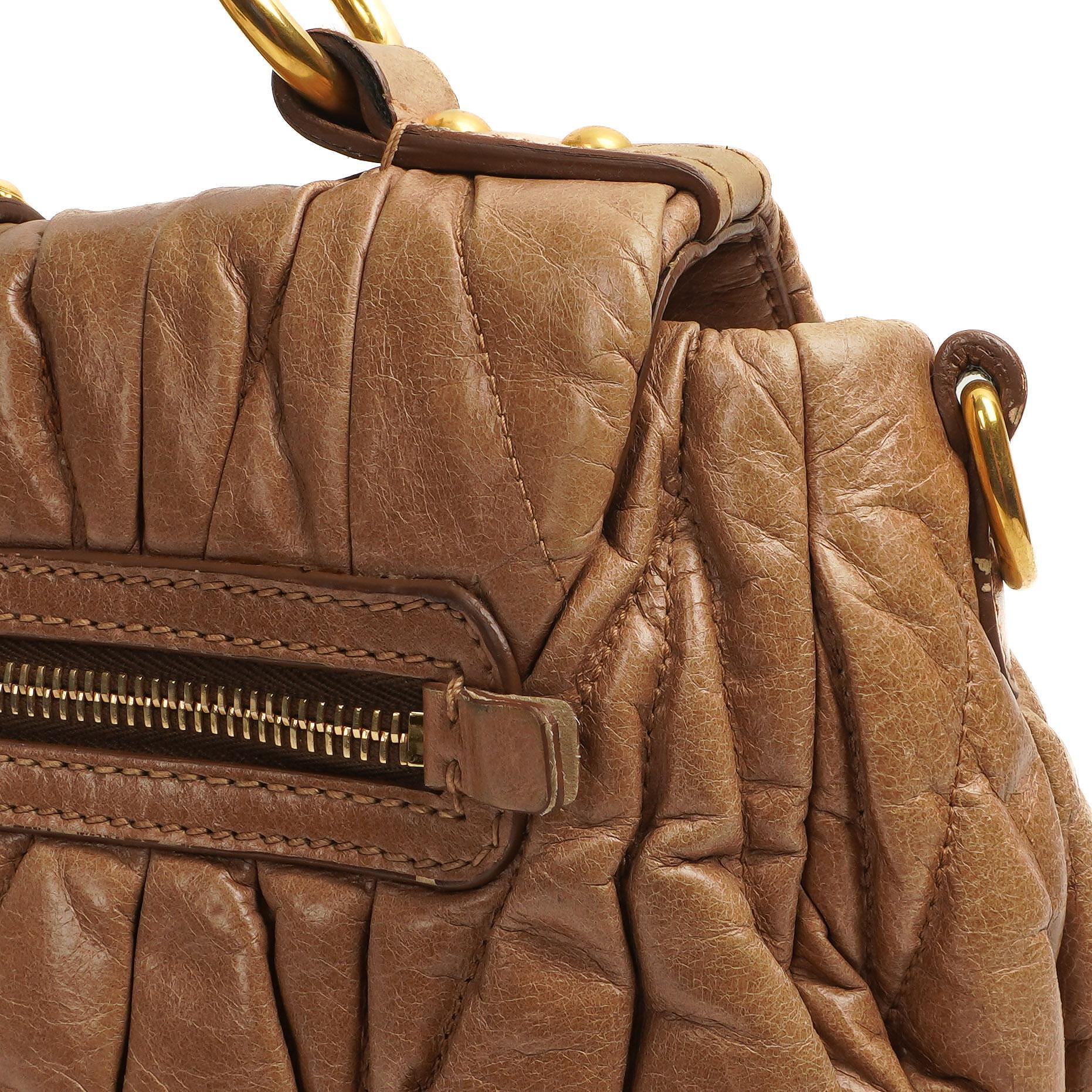 Miu Miu Matelasse Lux Cammeo Satchel Tasche