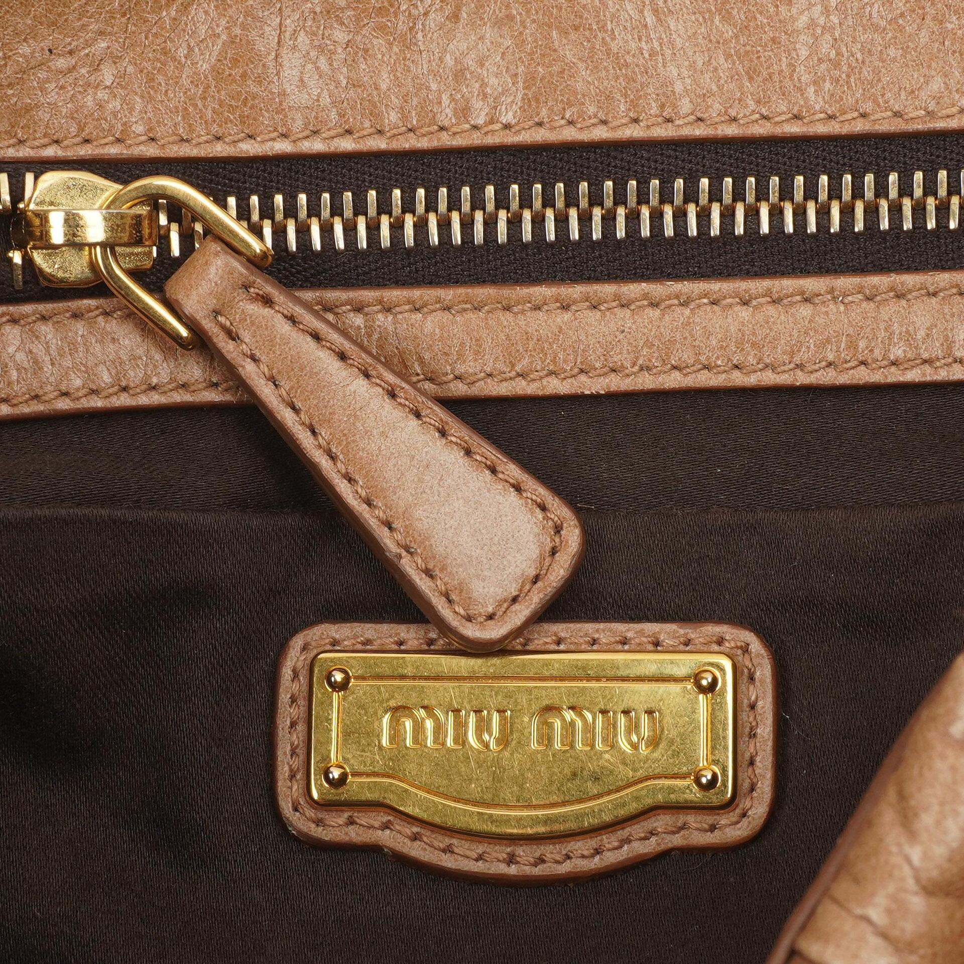 Miu Miu Matelasse Lux Cammeo Satchel Tasche
